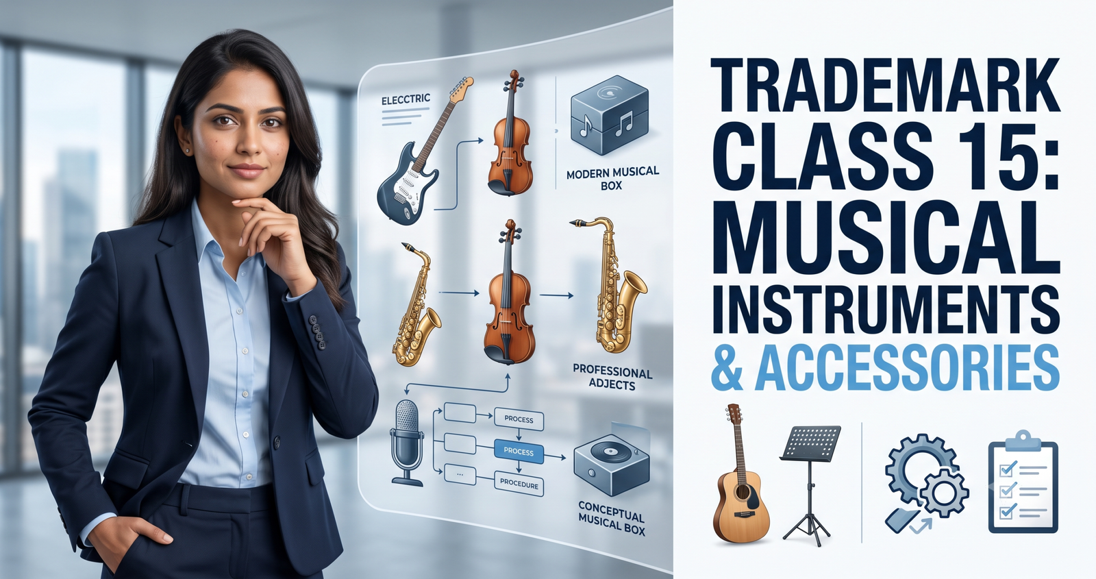 Class 15, Trademark Class 15 Musical Instruments, Musical Accessories and Musical Boxes