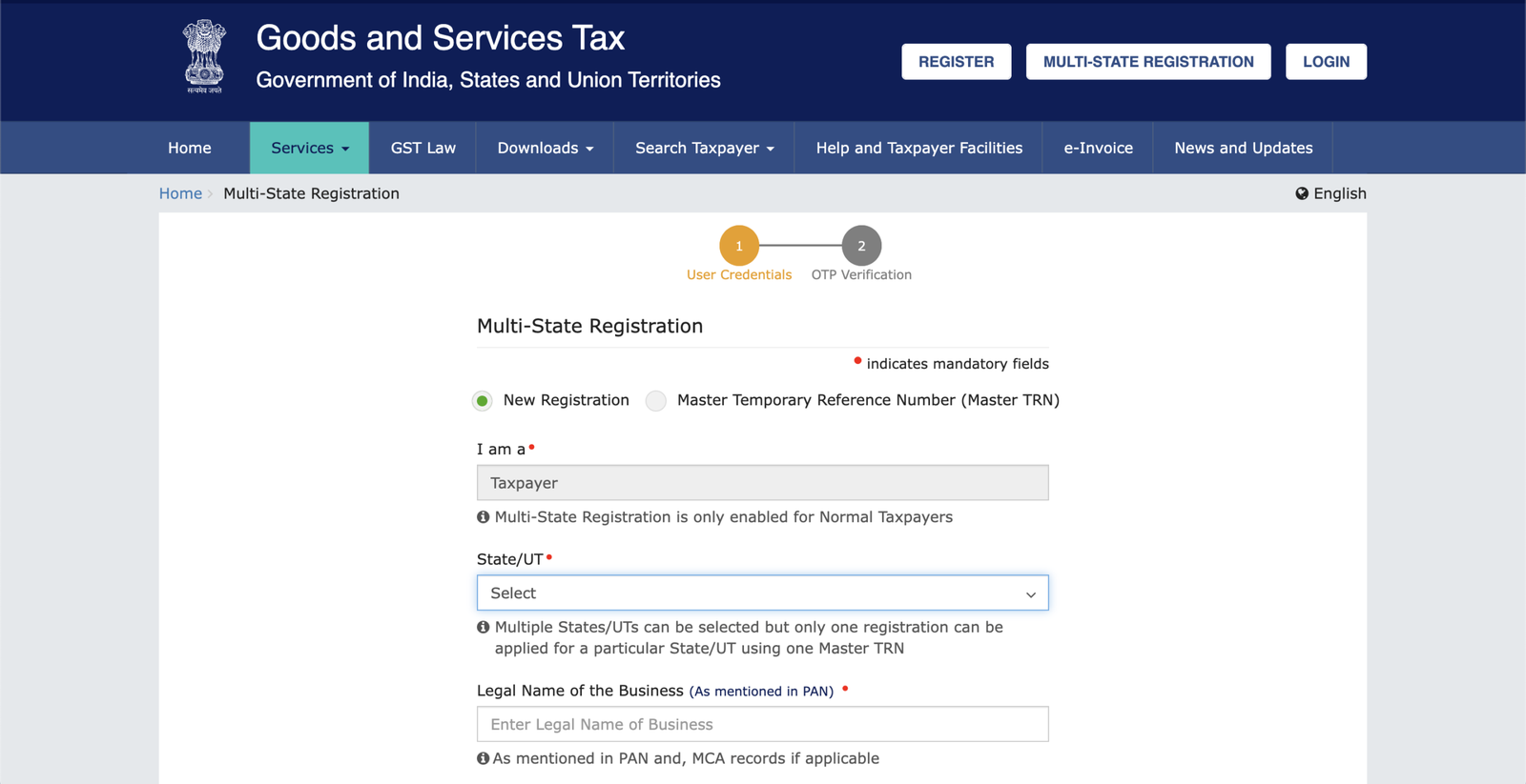 GST Multi State Registration, GST Multi-State Registration via MTRN: One Master TRN for All States Explained